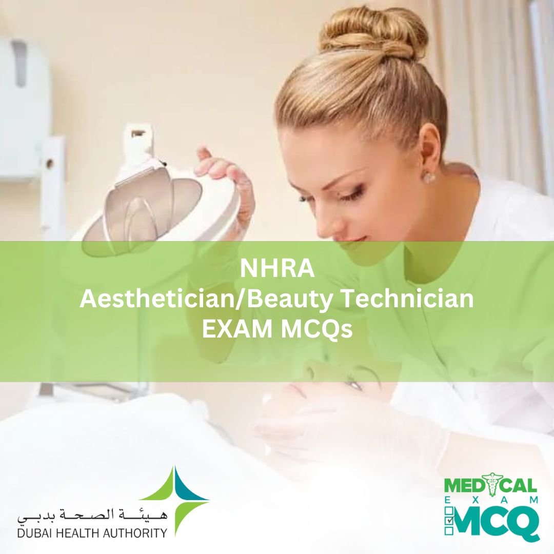 NHRA Aesthetician/ Beauty Therapist Exam MCQs